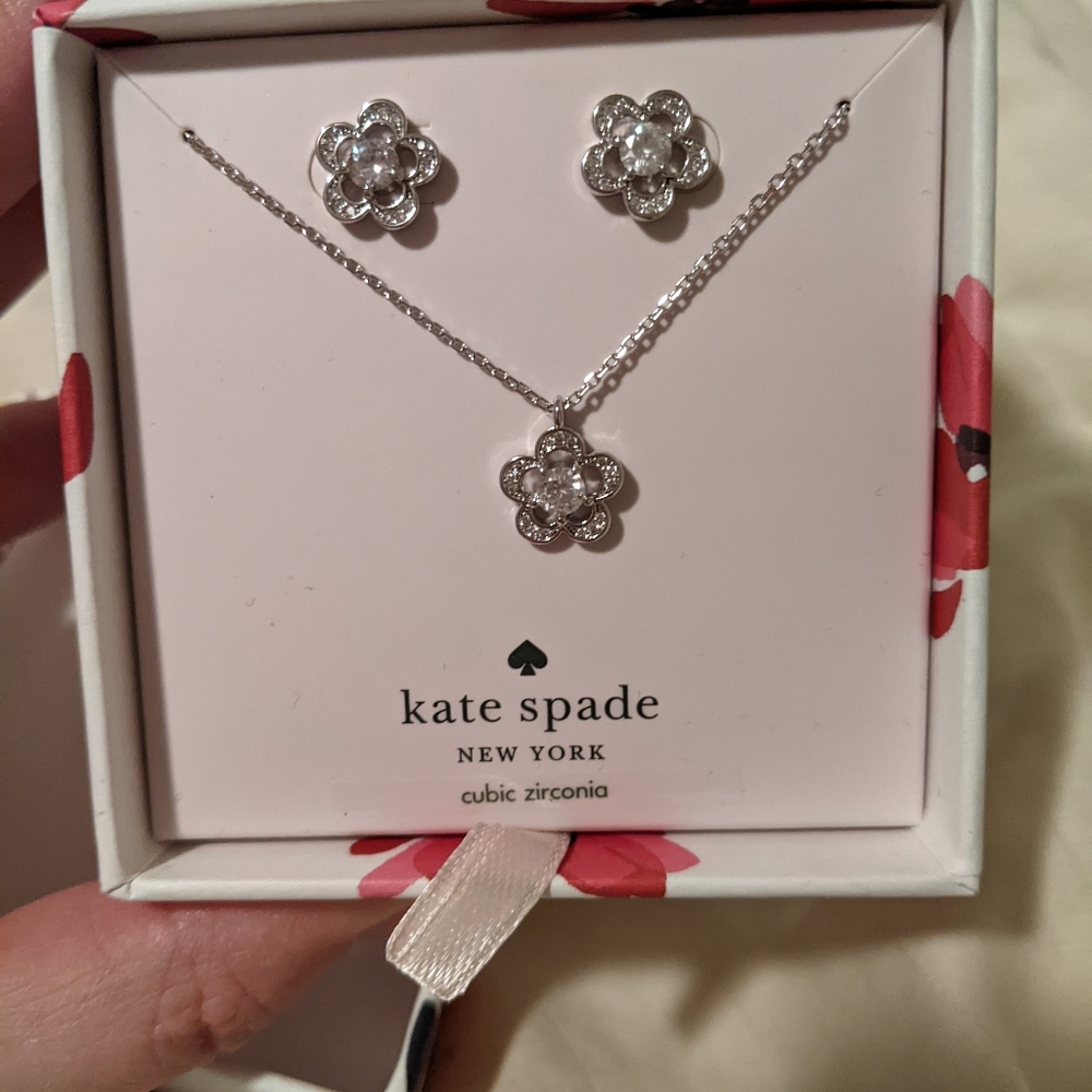 Kate Spade earrings and pendant